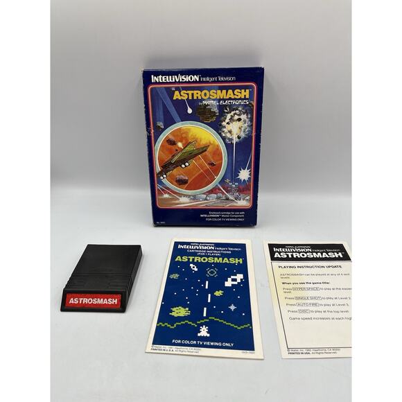 Astrosmash (Intellivision, 1981) Complete In Box With Manual TESTED - Picture 2 of 6